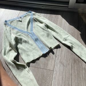 Mint green sweater top size small